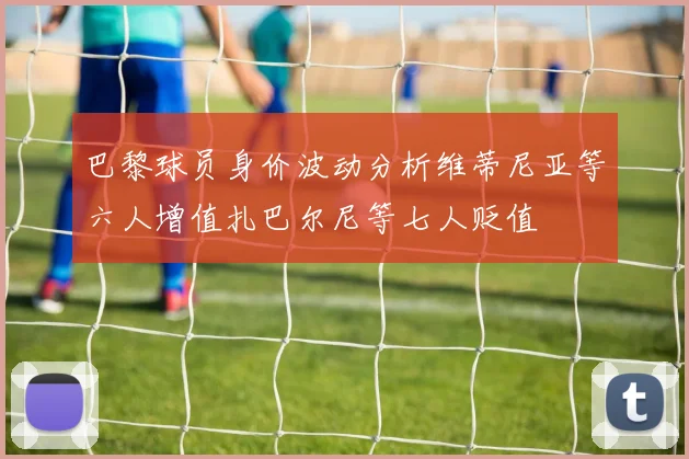 巴黎球员身价波动分析维蒂尼亚等六人增值扎巴尔尼等七人贬值